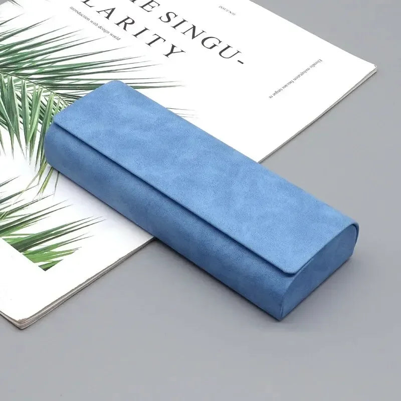 Étui à lunettes Unisexe Rigide Effet Cuir Pliable