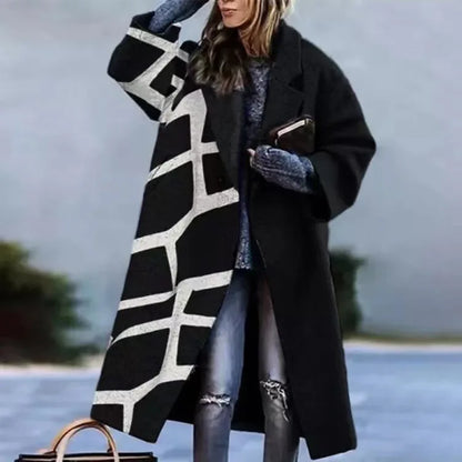 Manteau femme hiver carreaux chaud et tendance