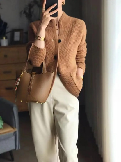 Cardigan D'hiver En Cachemire Pour Femme Avec Boutons | Tendance