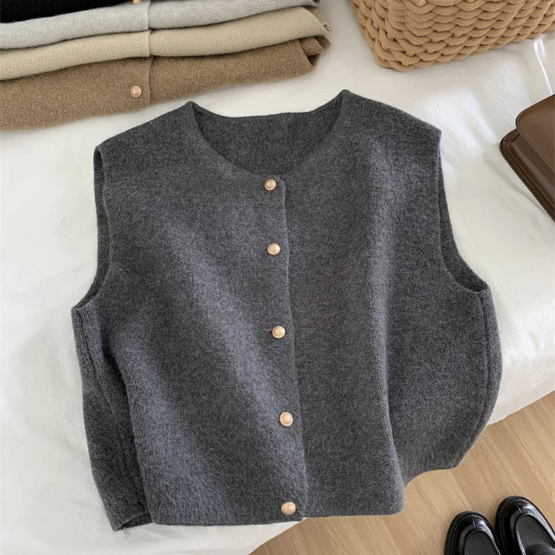 Gilet Tricot Chaud et Élégant pour Femme - PanierRoyale
