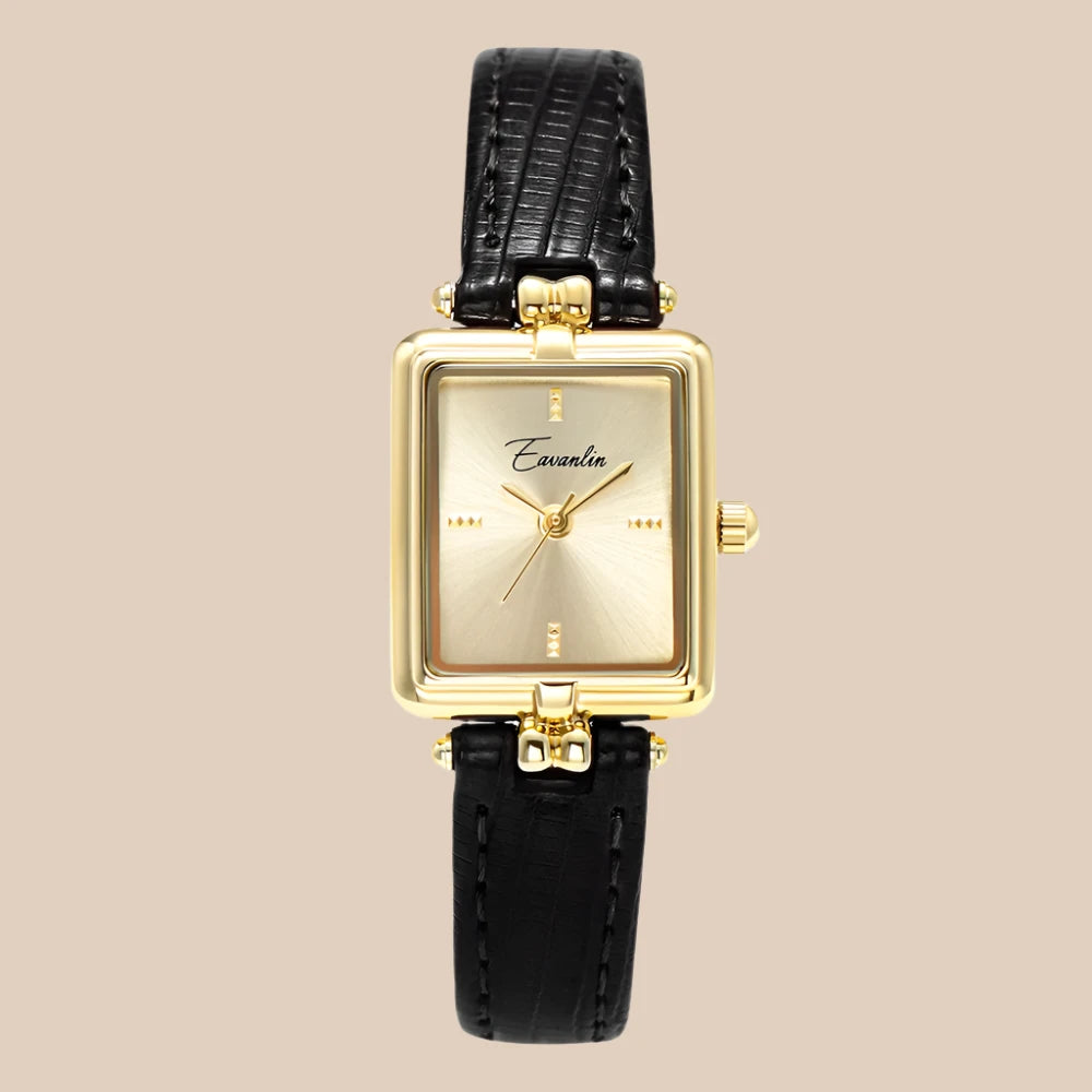 Montre Femme Quartz Doré Élégante et Raffinée