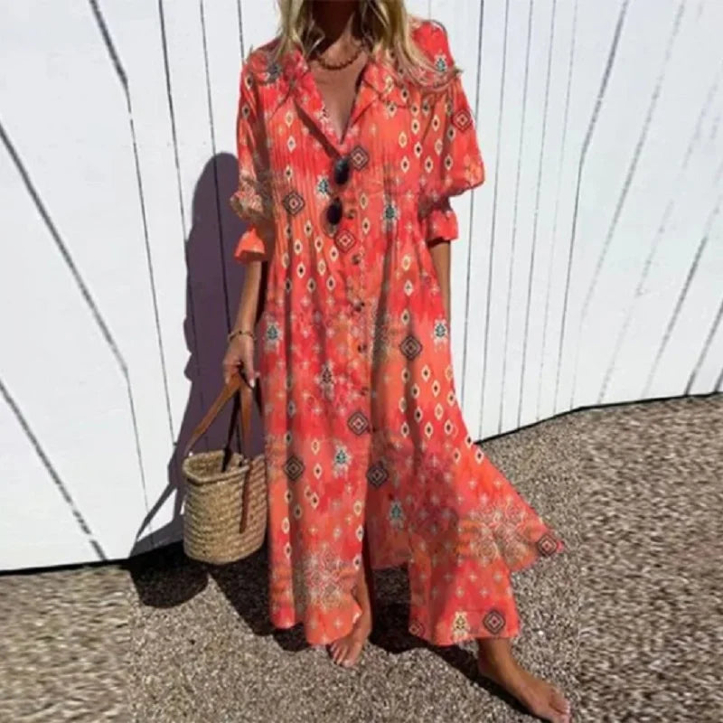 Robe Femme Été Dentelle Décolleté Bohème