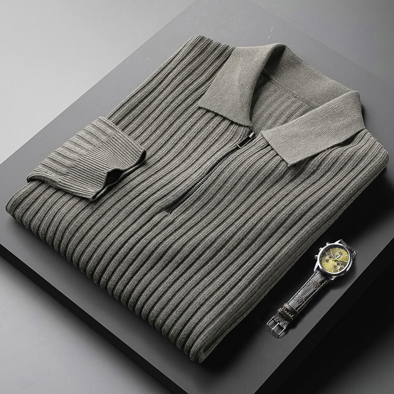 Pull Homme Col Polo Doux et Confortable