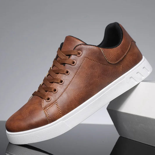 Baskets Homme Marron en Cuir de Qualité - PanierRoyale