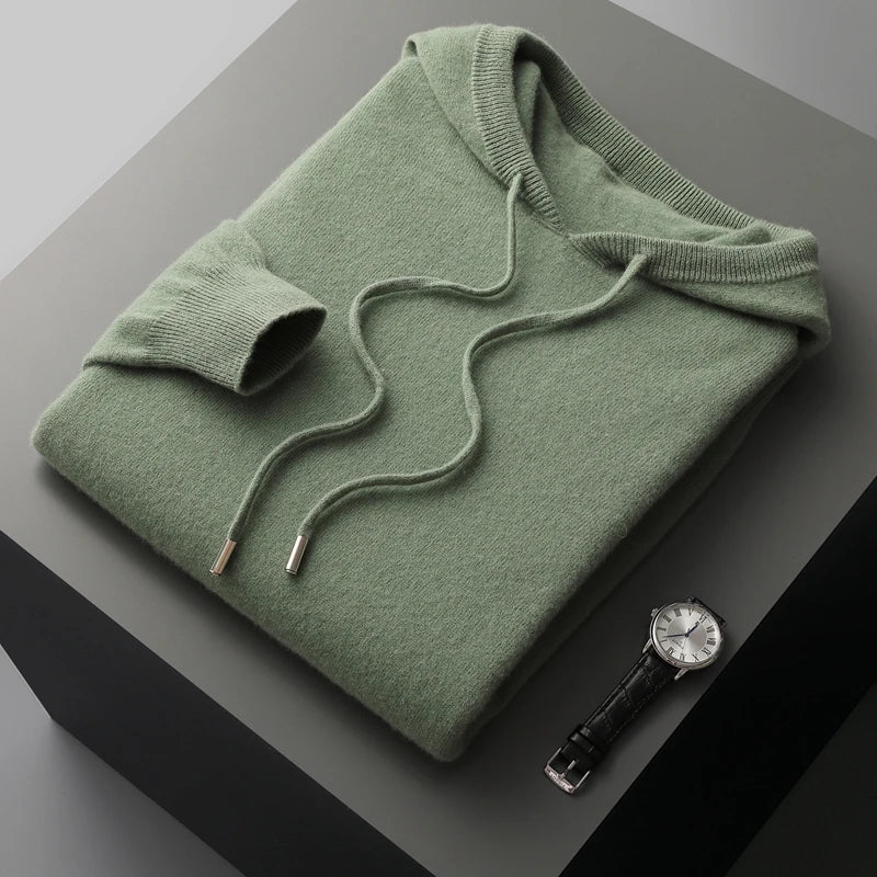 Sweat à capuche homme longues manches molletonné hiver