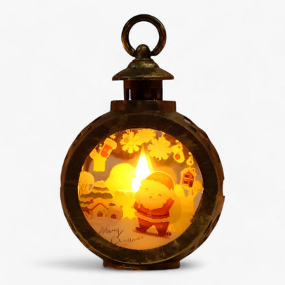 Lampe Lanterne LED Neige Décorative pour Maison