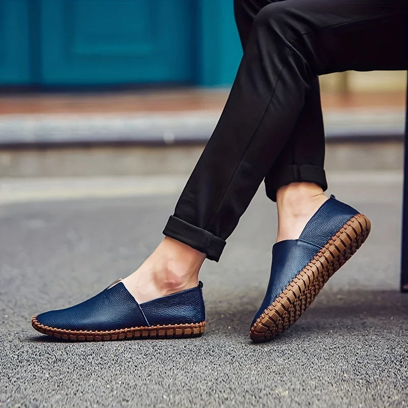 Chauffure Homme Cuir Italien Élégant