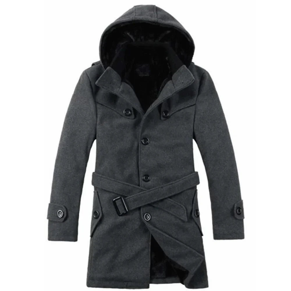 Veste Imperméable Homme avec Capuche et Ceinture Adjustable - PanierRoyale