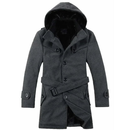 Veste Imperméable Homme avec Capuche et Ceinture Adjustable - PanierRoyale