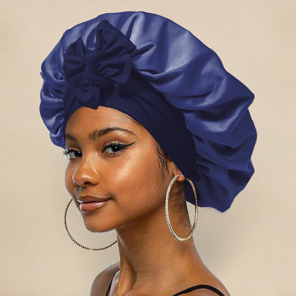 Turban Femme Chic en Soie Beige Clair