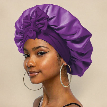 Turban Femme Chic en Soie Beige Clair
