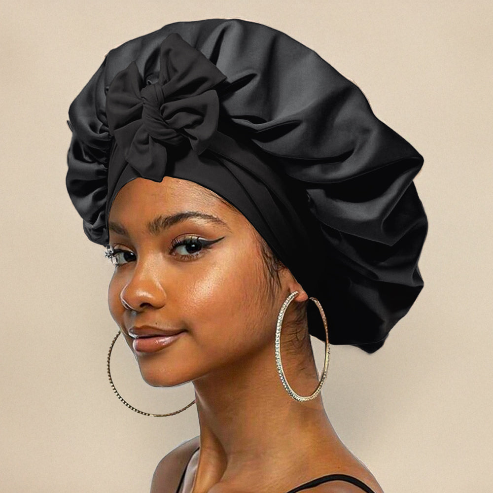 Turban Femme Chic en Soie Beige Clair