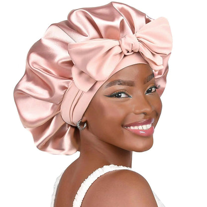 Turban Femme Chic en Soie Beige Clair