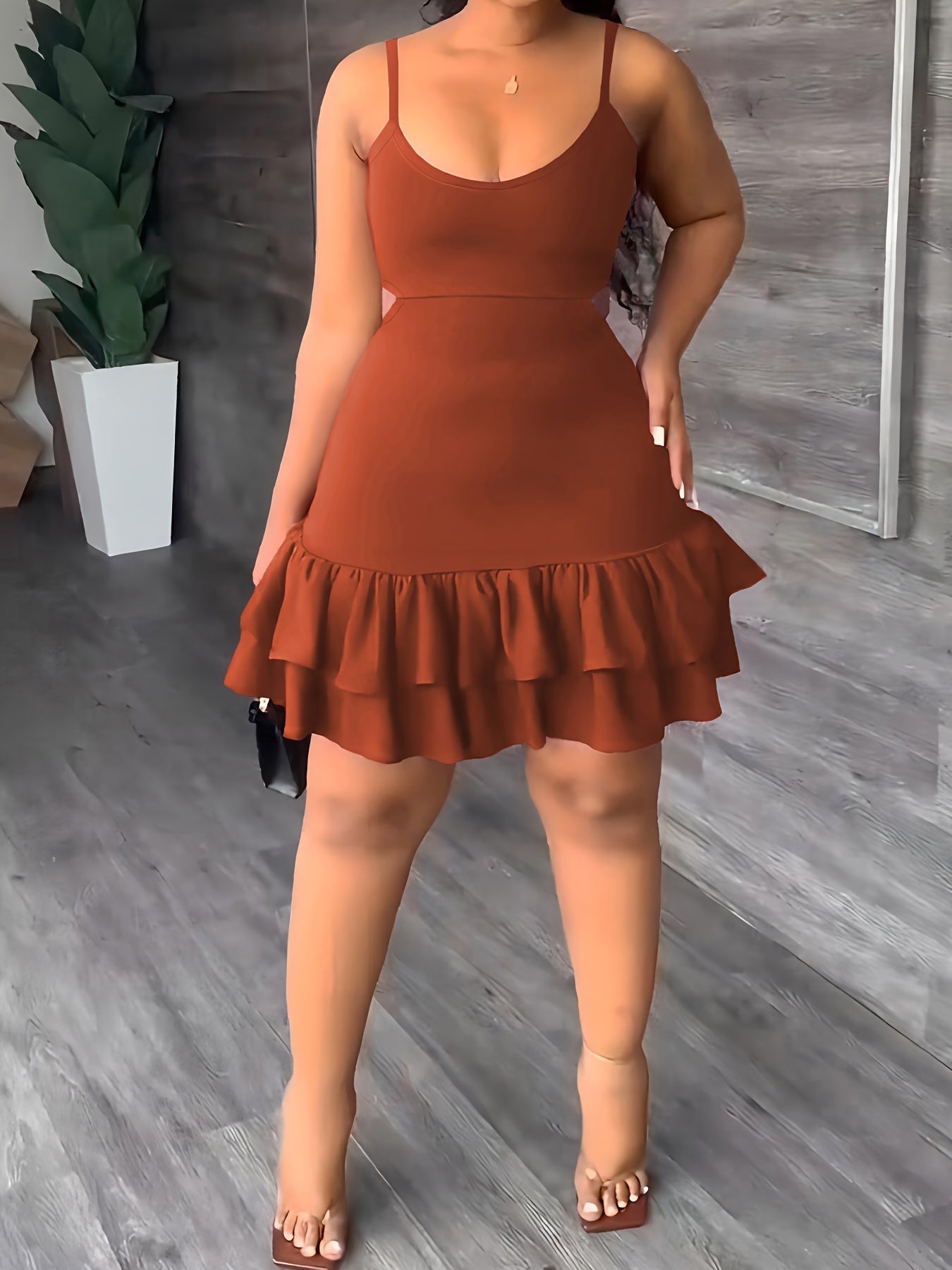 Robe Été Femme Courte Dos Nu sans Manche