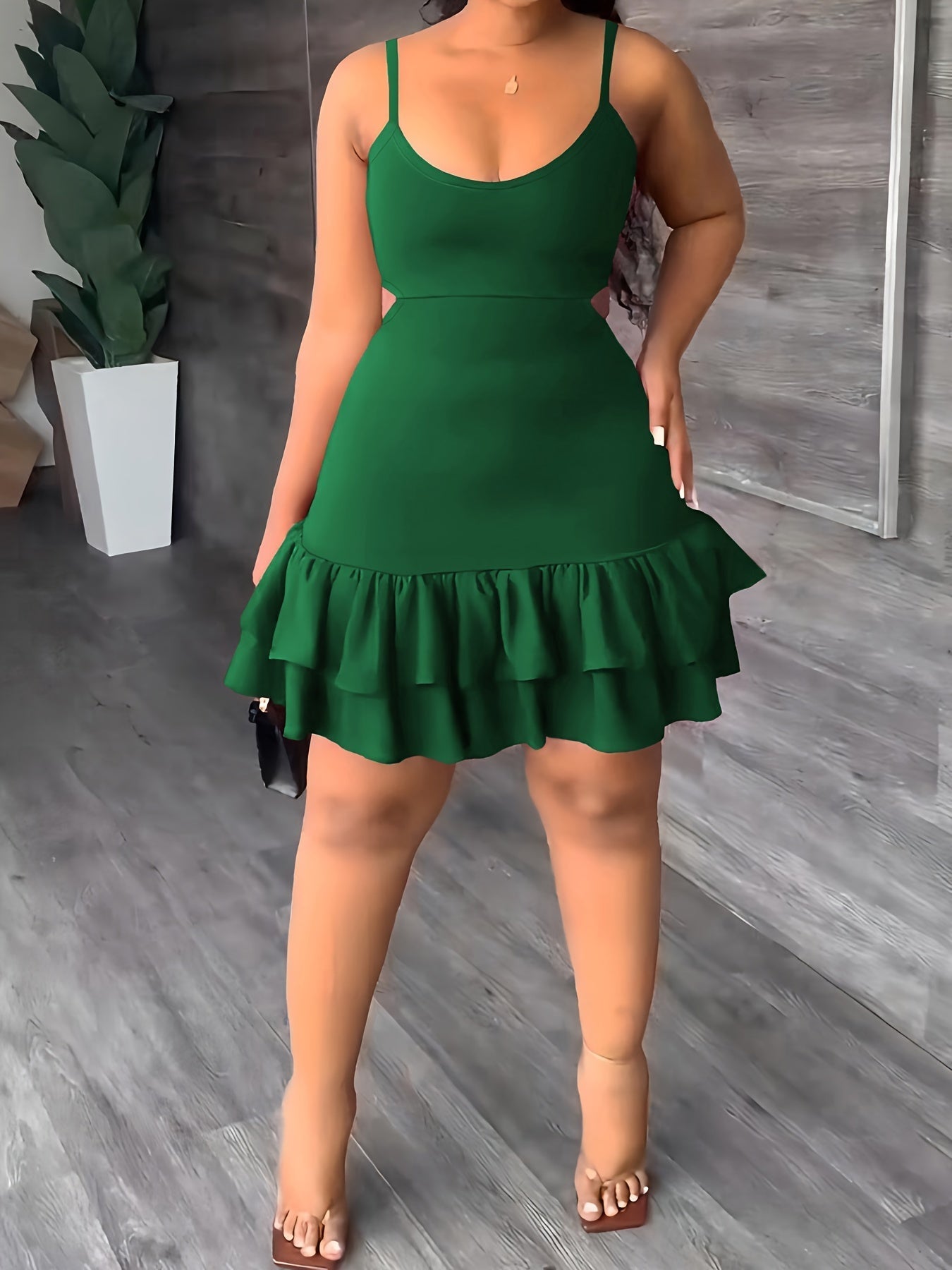 Robe Été Femme Courte Dos Nu sans Manche