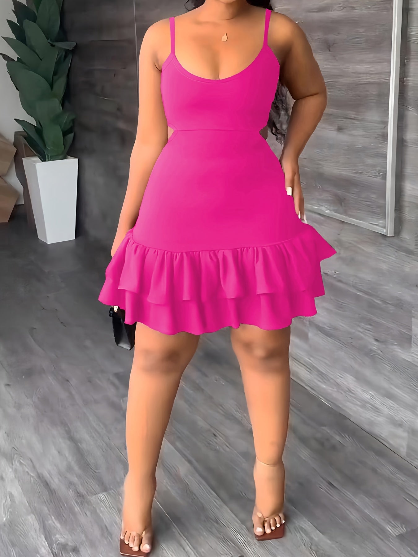 Robe Été Femme Courte Dos Nu sans Manche