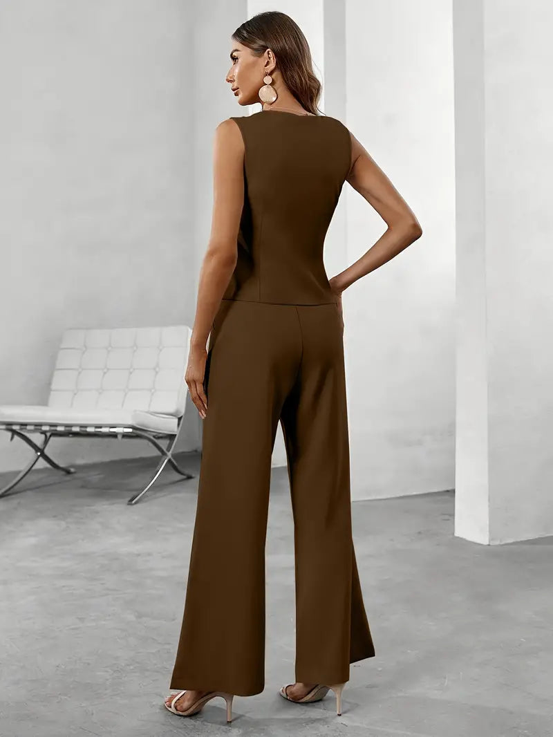Costume Femme Deux Pièces Élégant et Raffiné - PanierRoyale