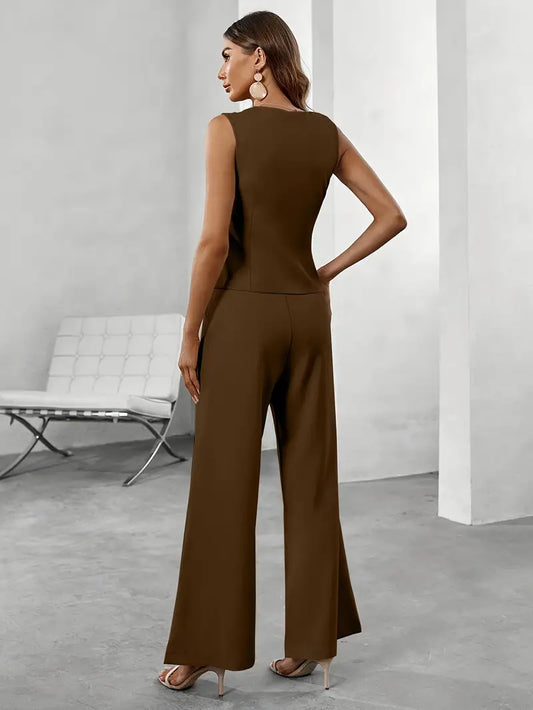 Costume Femme Deux Pièces Élégant et Raffiné - PanierRoyale