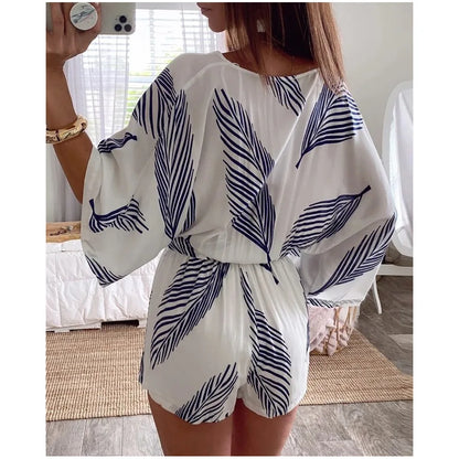 Annemieke™ – Combinaison Femme Chic Blanche Confort Optimal Estival-2