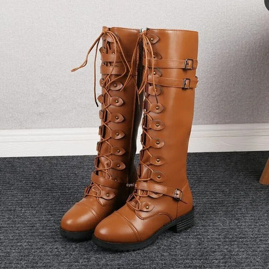 Bottes Hiver Femme À Lacets et Boucles Réglables - PanierRoyale