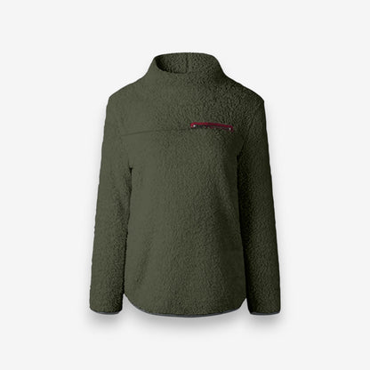 Pull à Capuchon Douillet avec Poche Zippée