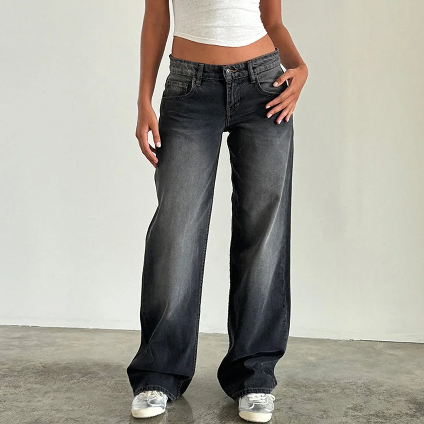 Jean Femme Large Vintage Décontracté