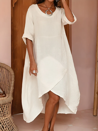 Robe Été Longue en Vert pour Femme Élégante