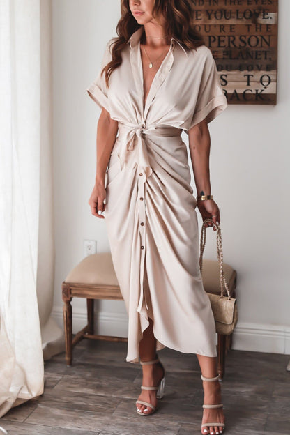 Robe de Soirée Femme Élégante - Robe Longue en Polyester Léger avec Décolleté et Dentelle