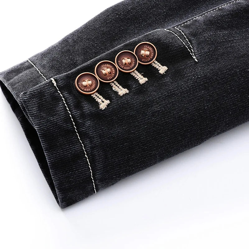 Blazer Denim Classique pour Homme