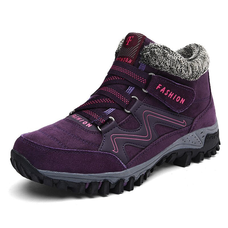 Bottines Hiver Chaudes et Confortables en Daim