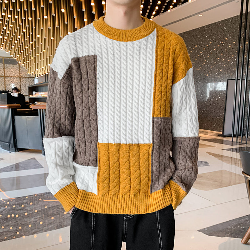 Pull Coloré Patchwork Moderne et Élégant - PanierRoyale