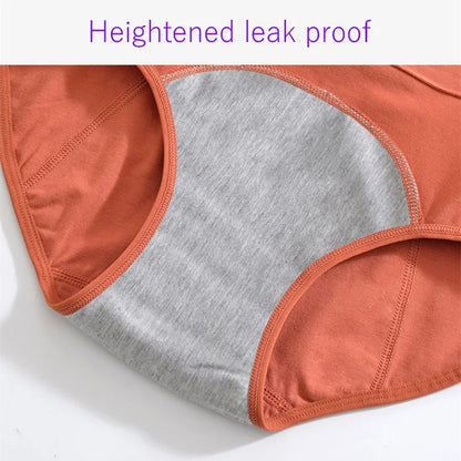 Culotte Menstruelle Femme Coton Taille Haute Anti-fuite Durable