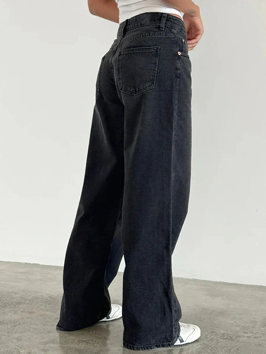 Jean Femme Large Vintage Blanc
