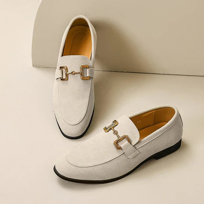 Mocassins Homme Cuir Suede Décontractés à Lacets