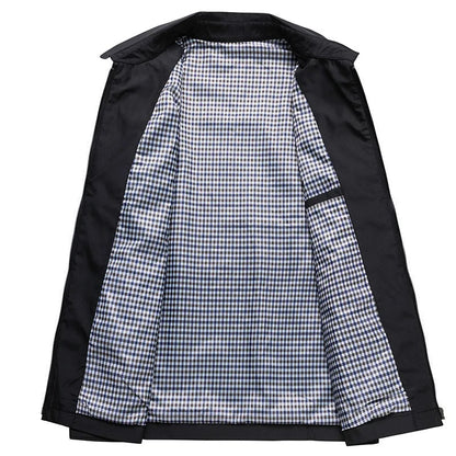 Veste Imperméable Homme Noir Étanche