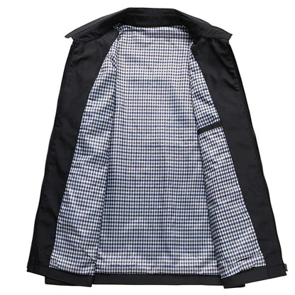 Veste Décontractée Pour Homme Avec Col | Fermeture Éclair