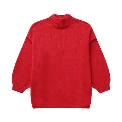 Pull Femme Laine Douce Hiver avec Écharpe Coordinée