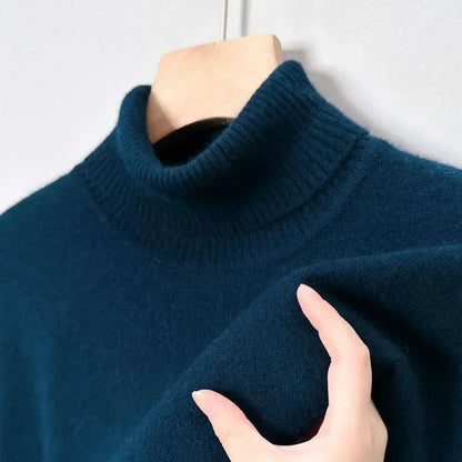 Pull Femme en Laine Merino Col Rond Marine