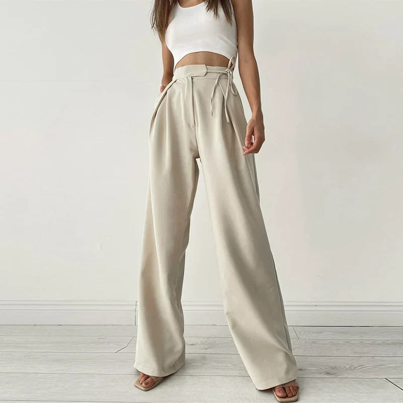 Pantalon Féminin Taille Élégante pour Travail ou Soirée - PanierRoyale