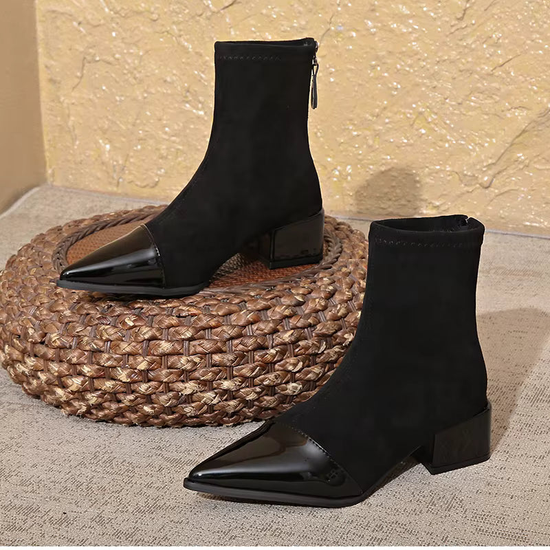 Bottines Femme Hiver Talon Bloc Chaussures