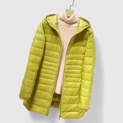 Manteau Hiver Femme Doublé et Chauffant à Fermeture Éclair