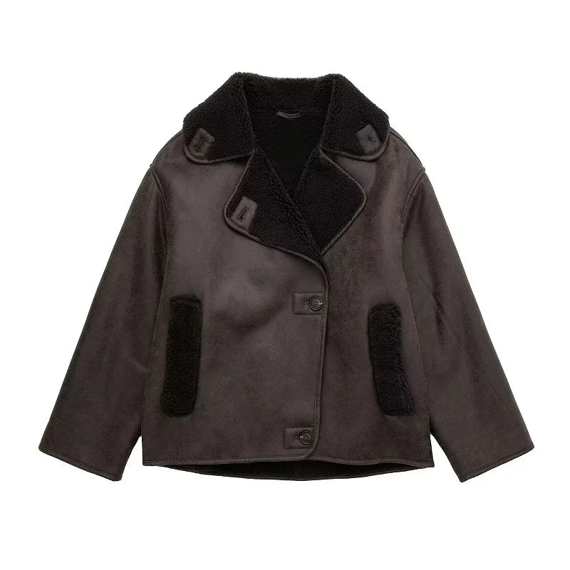 Veste Femme Hiver Élégante et Chaude à Fermeture Éclair