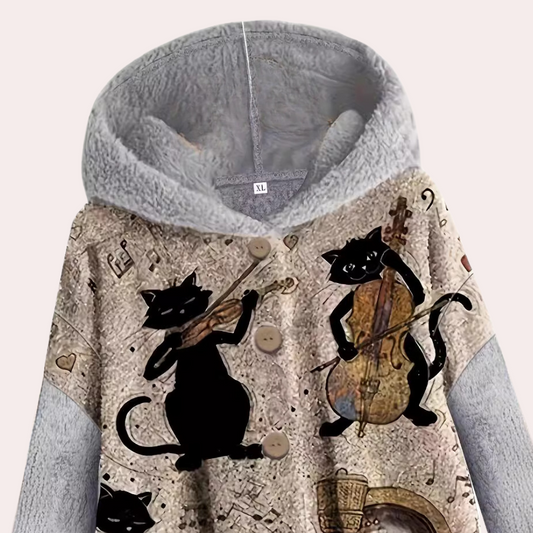 Pull Capuche Polaire Doux et Chaud pour Femme - PanierRoyale