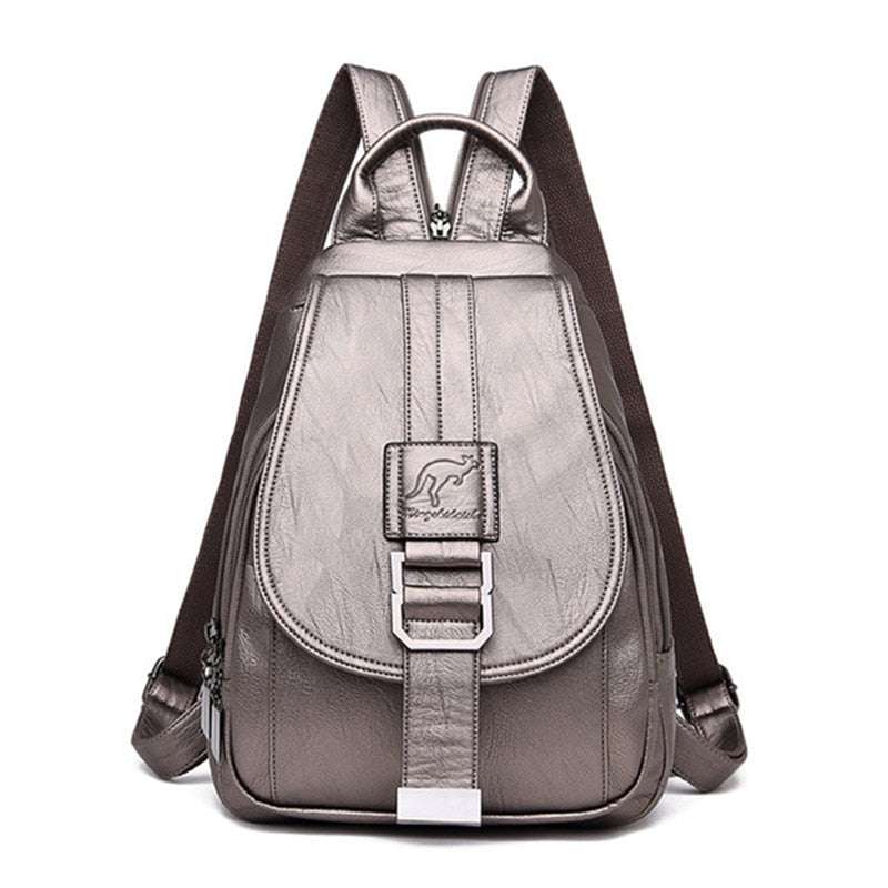 Sac à dos femme en cuir véritable italien