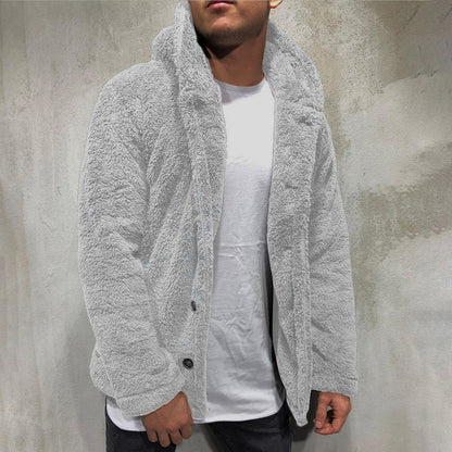 Blouson Homme Duvet Noir avec Capuchon