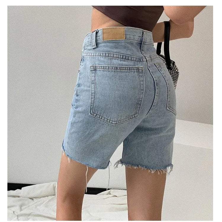 Shorts Jeans Femme Bermuda Coupes Raw