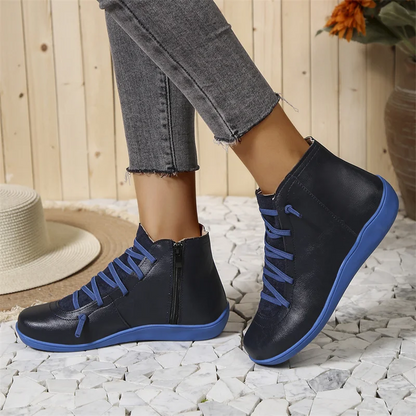 Bottines Femme Cuir Imperméable et Confort