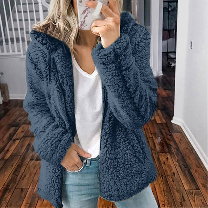 Veste Femme Hiver Chaude et Élégante avec Capuchon