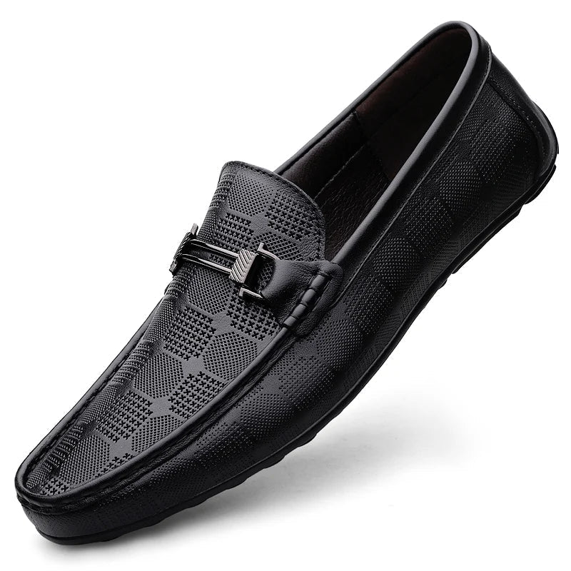 Mocassin Homme Cuir Italien de Luxe