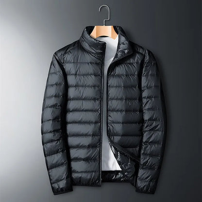 Doudoune Homme Légère Thermique Col Montant Zippée